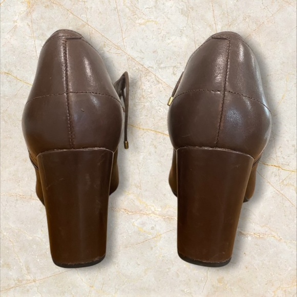 Indigo by Clark's Brown Loyal Heart Lace-up Heels, Comfy, Size 9.5 M - Picture 6 of 7